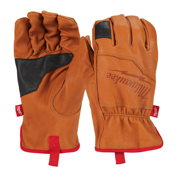 Milwaukee Reinforced Palm Leather Gloves - Small