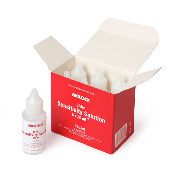 Moldex 30ml Bitter Sensitivity Face Fit Test Solution - Pack of 6