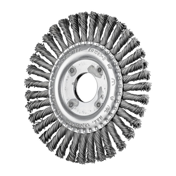 PFERD Pipeline Wire Wheel Brush - Knotted - 115mm