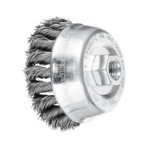 PFERD Threaded Cup Brush - Knotted - 80mm