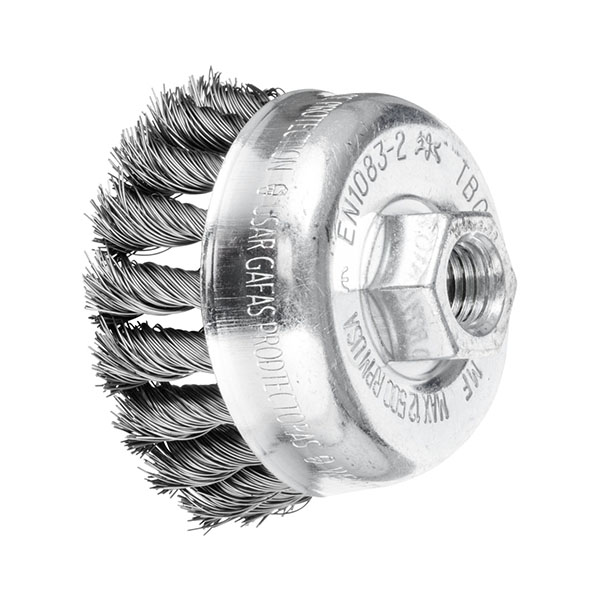 PFERD Threaded Cup Brush - Knotted - 65mm