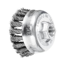 PFERD Threaded Cup Brush - Knotted - 65mm