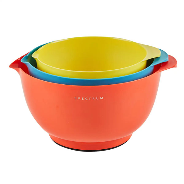 Plastic Mixing Bowls - 3 Pack