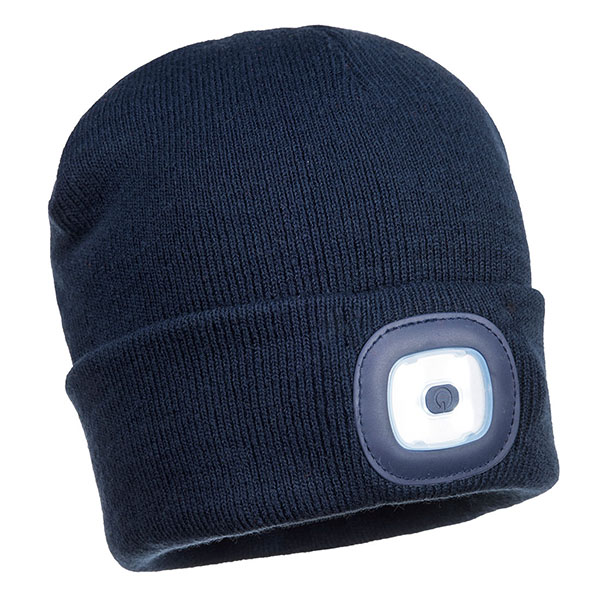 Portwest Rechargeable LED Beanie - Navy