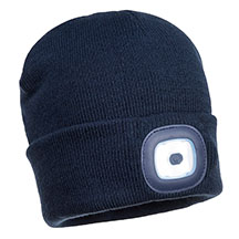 Portwest Rechargeable LED Beanie - Navy