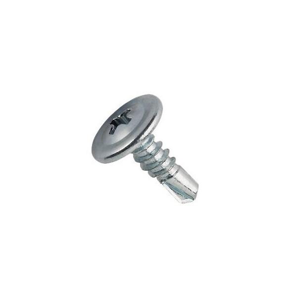Self Tapping Screw - Flange Pozi - 4.2mm - 19mm - BZP