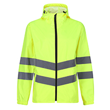 Yellow Hi-Vis Packaway Jacket - CW Branded - S