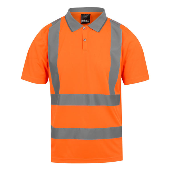 Regatta Pro Contract Hi-Vis Polo Shirt - Orange - Small