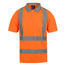 Regatta Pro Contract Hi-Vis Polo Shirt - Orange - Small