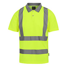 Regatta Pro Contract Hi-Vis Polo Shirt - Yellow - Small