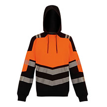 Regatta X-Pro Hi-Vis Hoodie - Orange/Black - Small