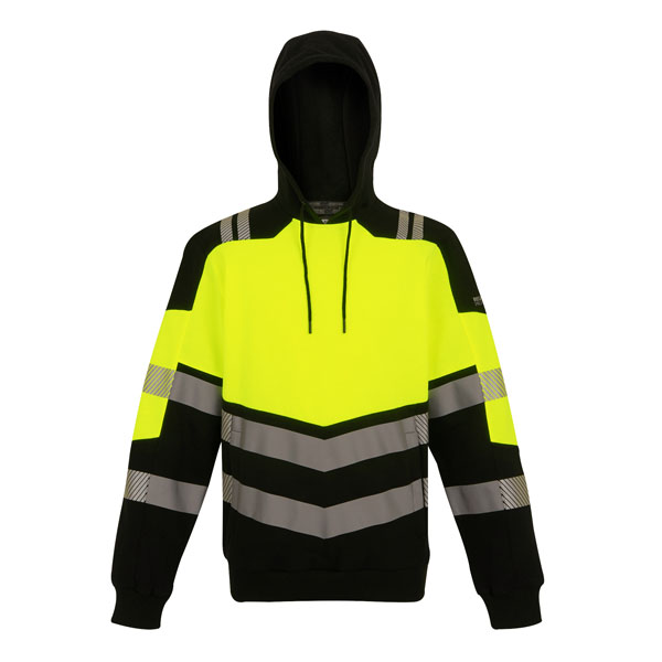 Regatta X-Pro Hi-Vis Hoodie - Yellow/Black - Small
