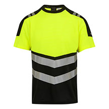 Regatta X-Pro Hi-Vis T-Shirt - Yellow/Black - Small