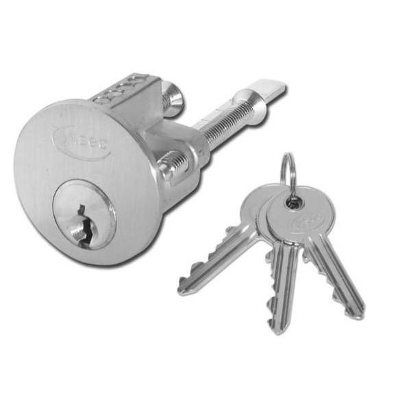 Asec Rim Cylinder - Nickel Plated