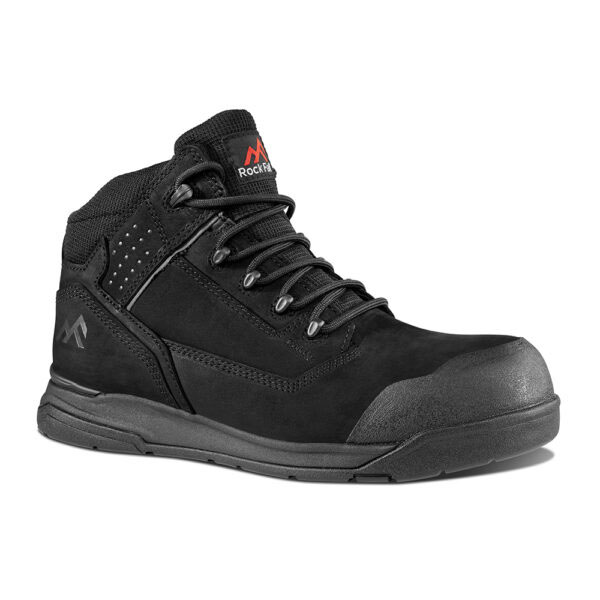 Rock Fall Anaheim Nubuck Safety Boot - Black - 6