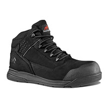 Rock Fall Anaheim Nubuck Safety Boot - Black - 6