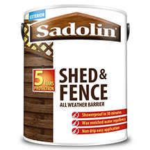Sadolin Shed & Fence Paint - 5L - Ebony Wood