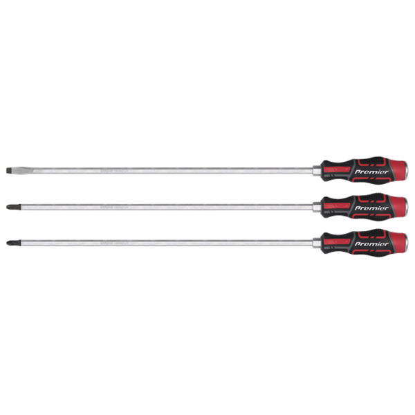 Sealey Hammer-Thru Screwdriver Set - 3 Piece