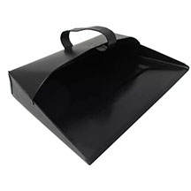 Spectre Hooded Black Metal Dust Pan
