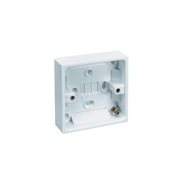 Plastic Surface Mount Box - 45mm Twin Surface Mount Box