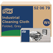 Tork Industrial Cleaning Cloth - 1 Ply - 4 Packs of 120