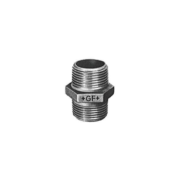 Unequal Hex Nipple - 3/4'' x 1/2'' - Galvanised