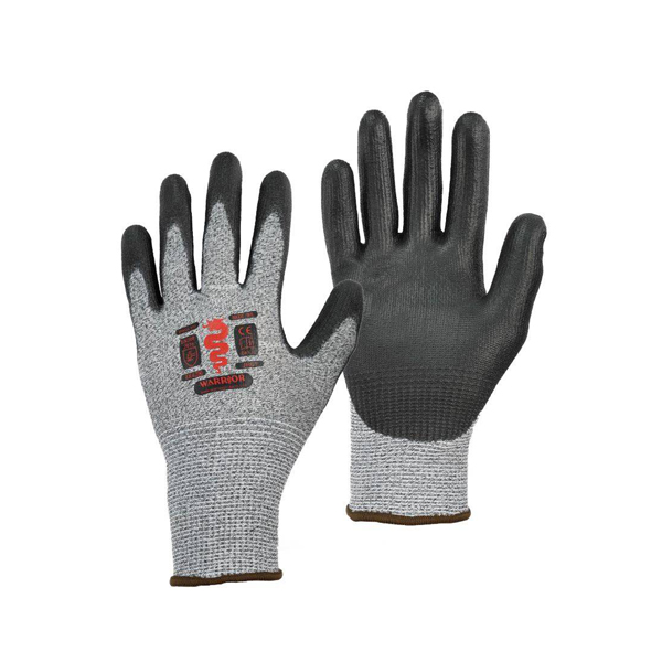 Warrior PU Cut D Gloves - Black - Large (9)
