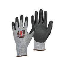 Warrior PU Cut D Gloves - Black - Large (9)