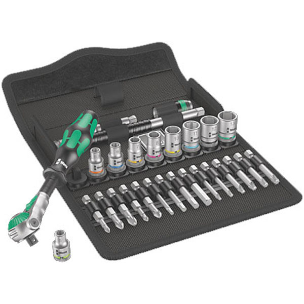 Wera 8100 SA 6 Zyklop 1/4'' Metric Speed Ratchet Set (28 piece)