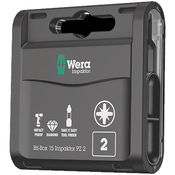 Wera Bit-Box 15 Impaktor PZ (15 piece)