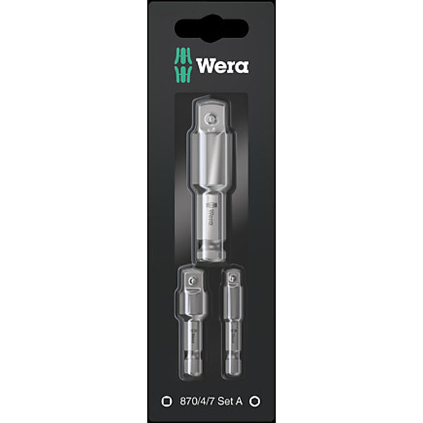Wera Drive Socket Adaptors 870/4/7 Set