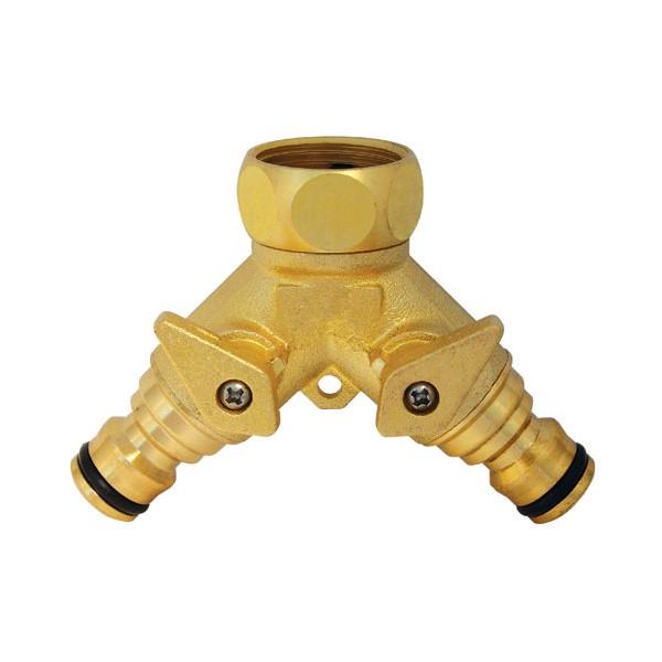 CK G7918 Brass 3/4in 2 Way Threaded Tap Connector