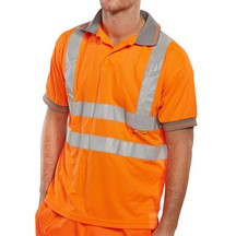 Beeswift Hi-Vis Polo/Short Sleeve - Orange