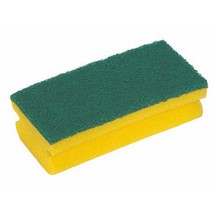 Easygrip Sponge Scourer - Yellow/green (abrasive)