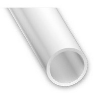 Plastic Round Tube White 1M Profile