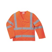Portwest Hi Vis Long Sleeve Waistcoat - Orange
