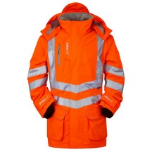 Pulsar Hi-Vis Unlined Storm Coat - Orange - C/W Free Overtrousers