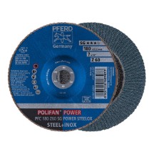 PFERD POWER STEELOX POLIFAN-Flap Discs 