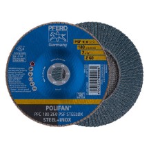 PFERD STEELOX POLIFAN-Flap Discs 