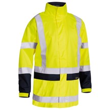 Bisley Hi Vis Rain Shell Jacket - Yellow