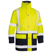 Bisley Hi-Vis Yellow 5 In 1 Rain Jacket