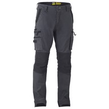 Bisley Flex & Move Stretch Utility Cargo Trouser (with Kevlar Knee) - Charcoal