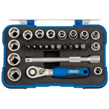 Draper 1/4" Drive Metric Socket Set (25pce)