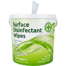 Hand & Surface Disinfectant Wipe Tub X1000