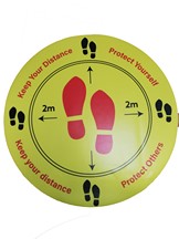 Keep Your Distance (Feet) Sticker Sign