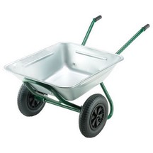 Builders Twin Contractor Wheel Barrow