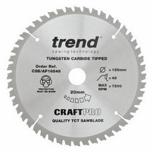 Trend CSB/AP16548 Circular Saw Blade - 165mm X 48T