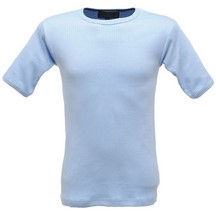 Blue Thermal Short Sleeve Vest