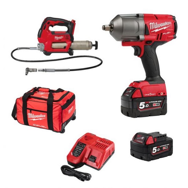 Milwaukee Impact Wrench And Grease Gun Combo at Isaiah Koch blog
