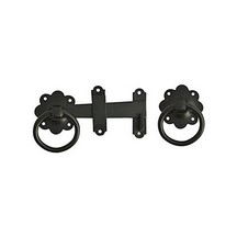 Ring Gate Latch Black With Plain Ring